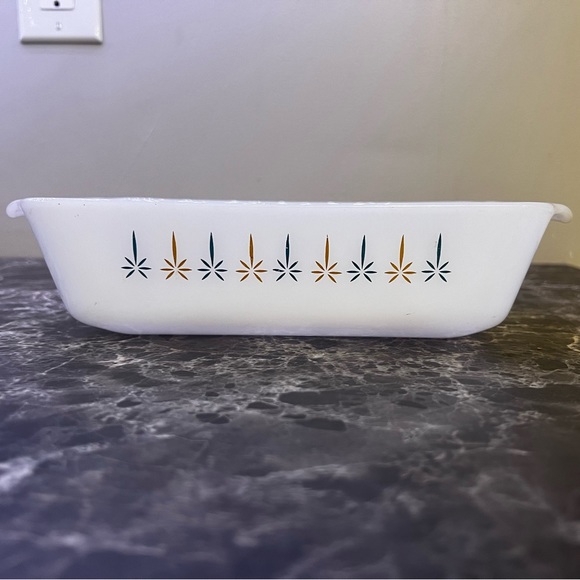 Fire King Candle Glow Loaf Pan - Picture 2 of 8